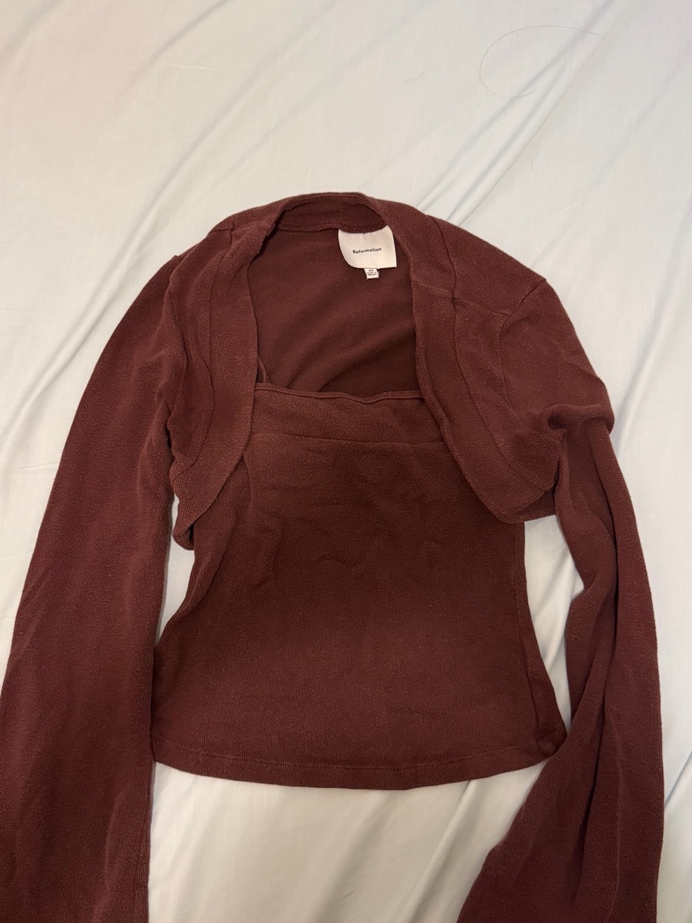Reformation Bolero Sweater set
